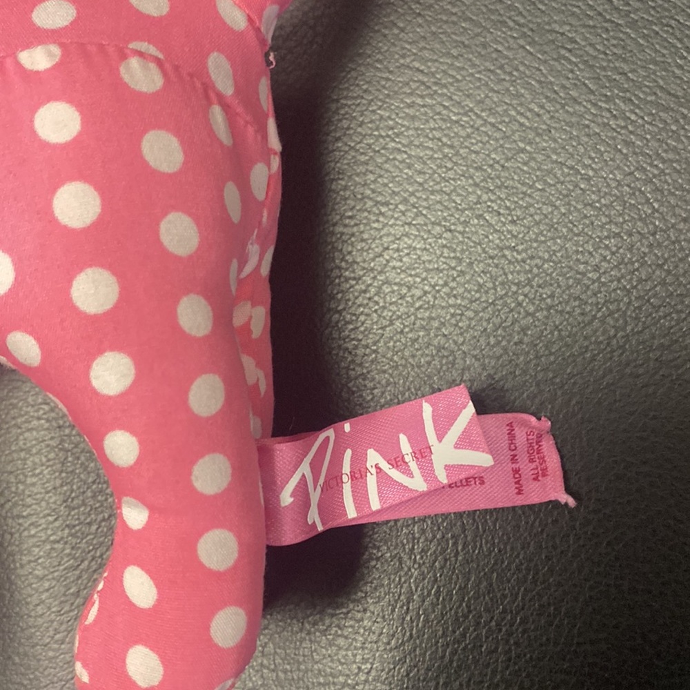 Victoria’s Secret PINK spotted Santa stuffed dog - Picture 4 of 5